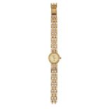 A LADY'S 9 CARAT GOLD ROTARY BRACELET WATCH