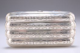 A VICTORIAN SILVER CIGAR CASE