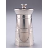 AN ELIZABETH II SILVER PEPPER MILL