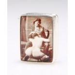 TWO STERLING SILVER EROTIC PILL BOXES