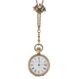 WALTHAM PENDANT WATCH AND NECKLET