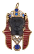 AN EGYPTIAN REVIVAL PENDANT