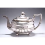 A GEORGE III PROVINCIAL SILVER TEAPOT