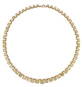 A CHRYSOBERYL RIVIERE NECKLACE