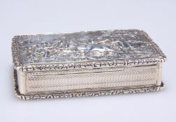 A GEORGE IV SILVER SNUFF BOX