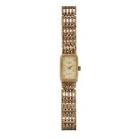 A LADY'S 9 CARAT GOLD ROTARY BRACELET WATCH