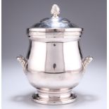 AN ITALIAN SILVER-PLATED TWO-HANDLED ICE BUCKET