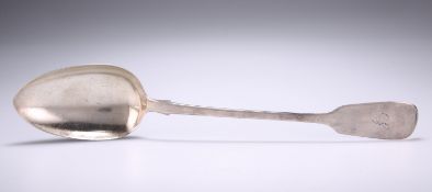 A VICTORIAN SILVER BASTING SPOON