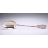 A VICTORIAN SILVER BASTING SPOON