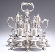 A FINE GEORGE II SILVER WARWICK CRUET