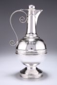 A VICTORIAN SILVER COMMUNION FLAGON