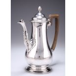 A GEORGE III SILVER COFFEE POT