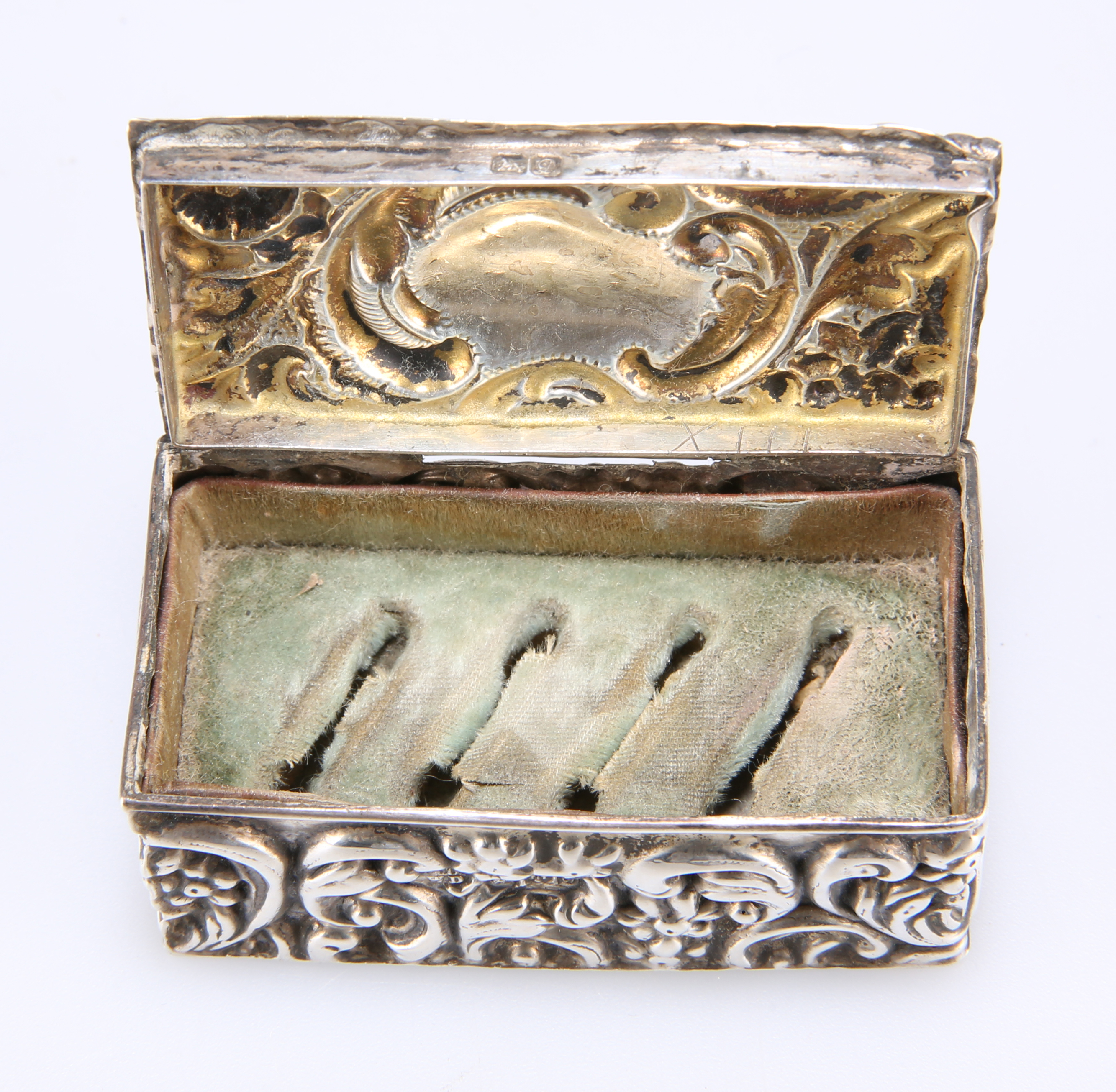 AN EDWARD VII SILVER RING BOX - Image 3 of 3