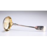 A GEORGE III SILVER SUGAR SIFTING LADLE