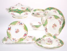 A PART PARAGON CHINA ROCKINGHAM PATTERN DINNER SERVICE