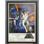 STAR WARS EPISODE IV "A NEW HOPE" FILM ADVERTISING POSTER