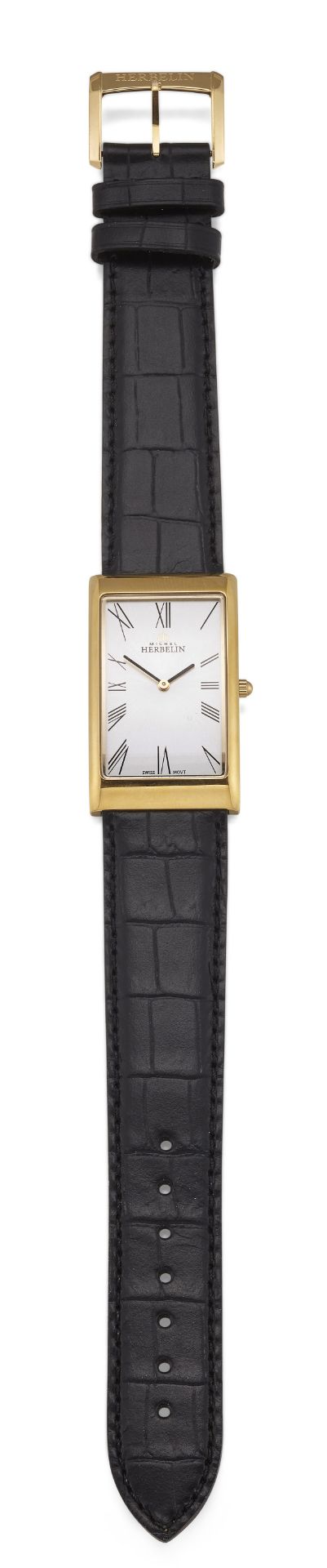 GENTS MICHEL HERBELIN STRAP WATCH