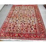 A LARGE ISPAHAN CARPET