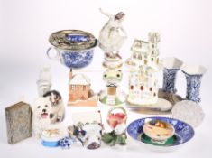 SIX COALPORT PORCELAIN COTTAGES AND BUILDINGS