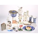 SIX COALPORT PORCELAIN COTTAGES AND BUILDINGS