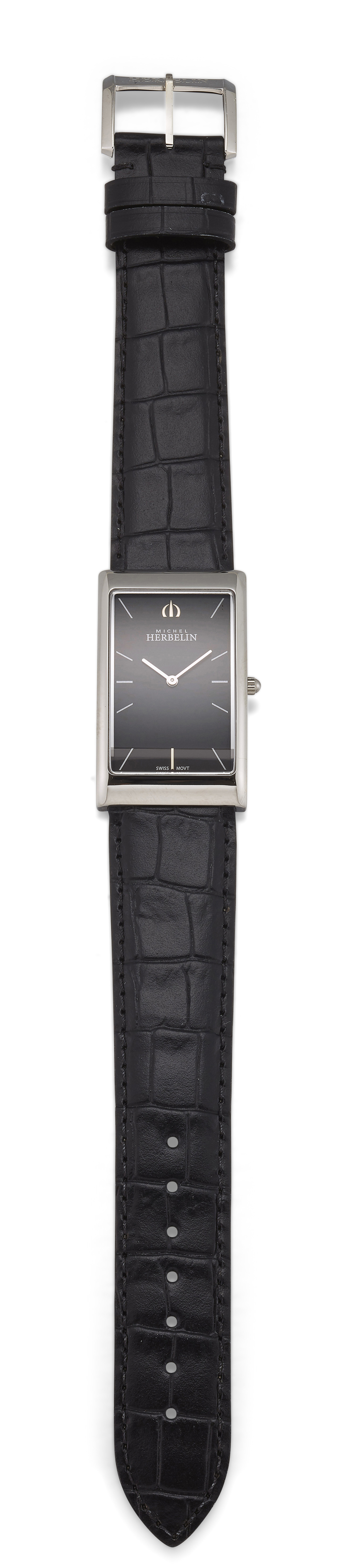 GENTS STEEL MICHEL HERBELIN STRAP WATCH