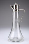 A SILVER-PLATE MOUNTED CLARET JUG, CIRCA 1900