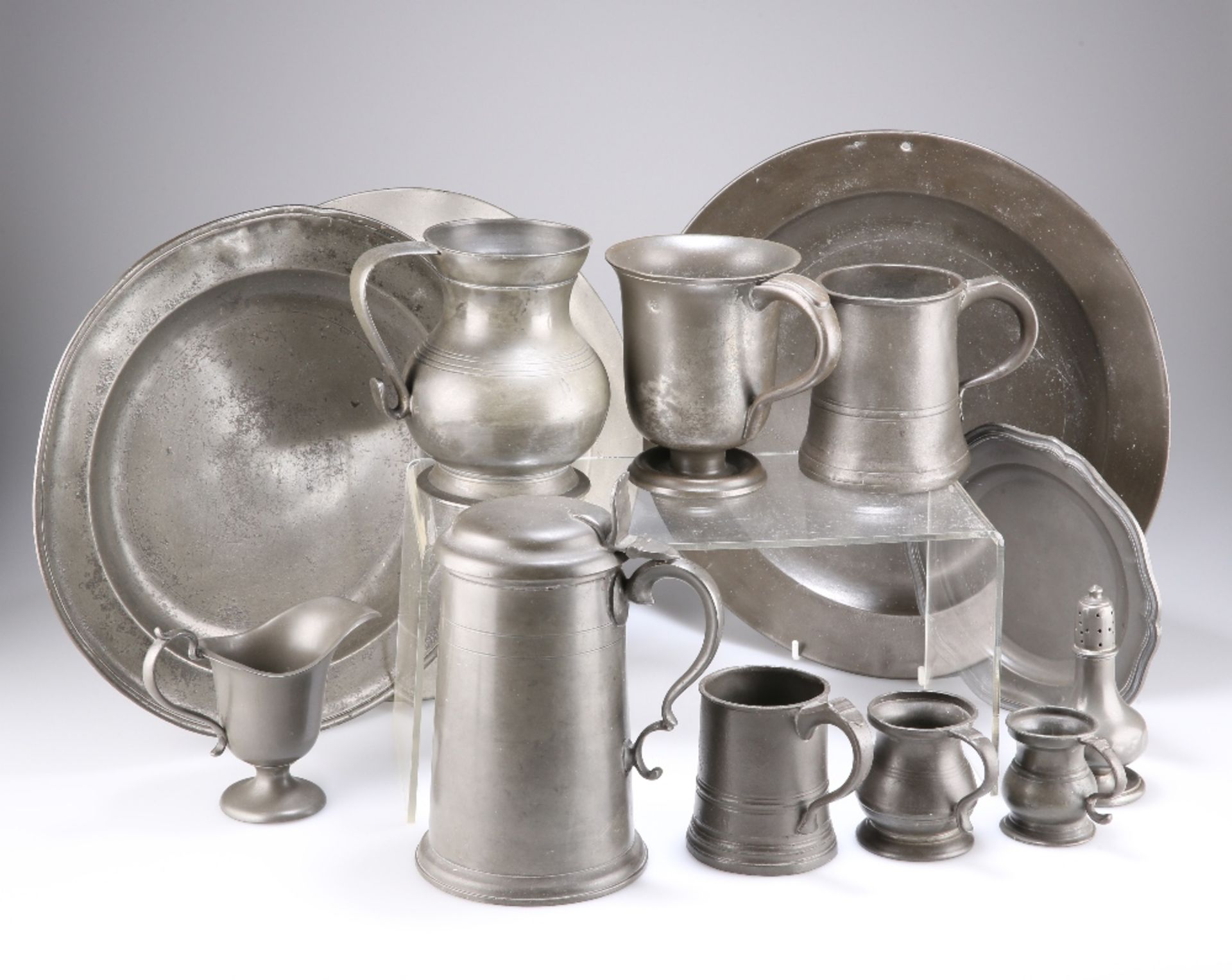 A COLLECTION OF PEWTER