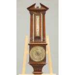 A VICTORIAN MAHOGANY BAROMETER