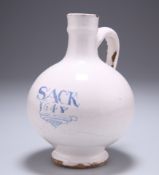 A RARE LONDON DELFT SACK BOTTLE