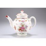 A LOWESTOFT TEAPOT, CIRCA 1780