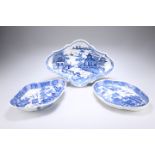 THREE EARLY 19TH CENTURY PEARLWARE DISHES
