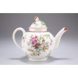 A LOWESTOFT TEAPOT, CIRCA 1780