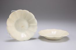 A PAIR OF 'QINGBAI' FLOWER-FORM DISHES, NORTHERN SONG DYNASTY