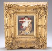 AN ENGLISH PORCELAIN PLAQUE