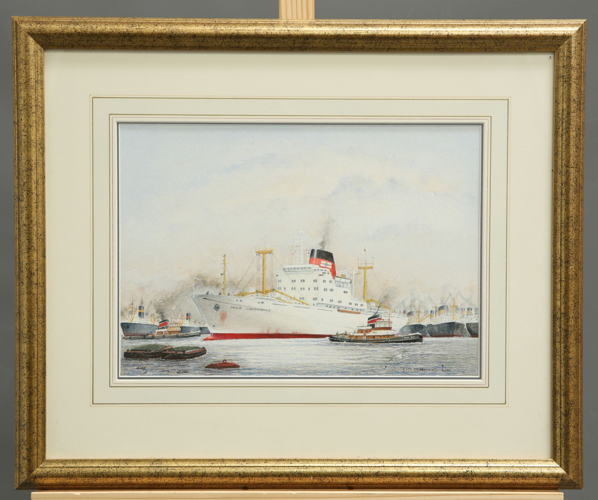 TOM HARWOOD (20TH CENTURY), CARGO SHIP, THE ‘WILD CORMORANT’ - Image 2 of 2