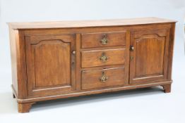 A GEORGE III OAK DRESSER BASE