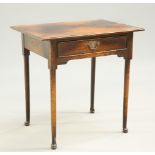 A PERIOD STYLE OAK SIDE TABLE IN THE MANNER OF TITCHMARSH AND GOODWIN