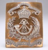 AN OFFICERS LAST PATTERN (1830-1855) SHOULDER BELT PLATE