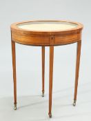 A EDWARDIAN SATINWOOD BIJOUTERIE TABLE