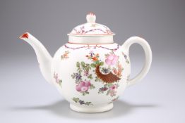 A LOWESTOFT TEAPOT, CIRCA 1780