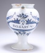 A DELFT SYRUP OR WET DRUG JAR