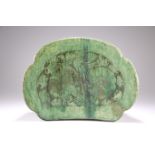 A LARGE 'CIZHOU' GREEN-GLAZED PILLOW, SONG DYNASTY