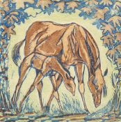 JULIA MAVROGORDATO (1903-1992), 'MARE AND FOAL'