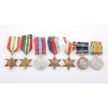 WW2 MEDAL GROUP OF 7 TO 23375875 GNR. E J LAING, RA