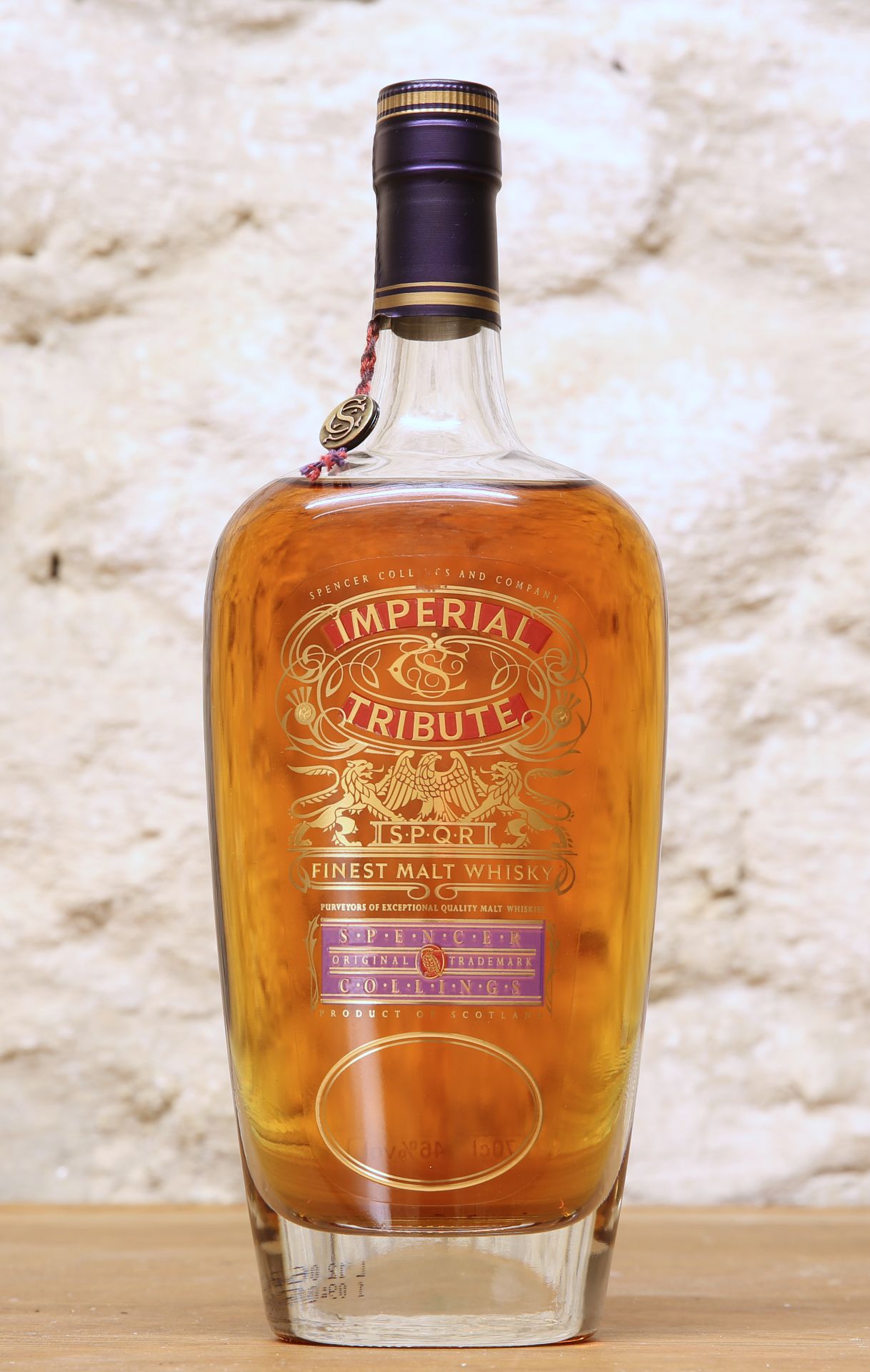1 BOTTLE 'IMPERIAL TRIBUTE' 'EXCLUSIVE' SPENCER COLLINGS FINEST MALT WHISKY' - Image 2 of 2