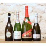 4 BOTTLES (INCLUDING 1 MAGNUM) SUPERIOR PROSECCO AND BLANC DE BLANCS CHARDONNAY