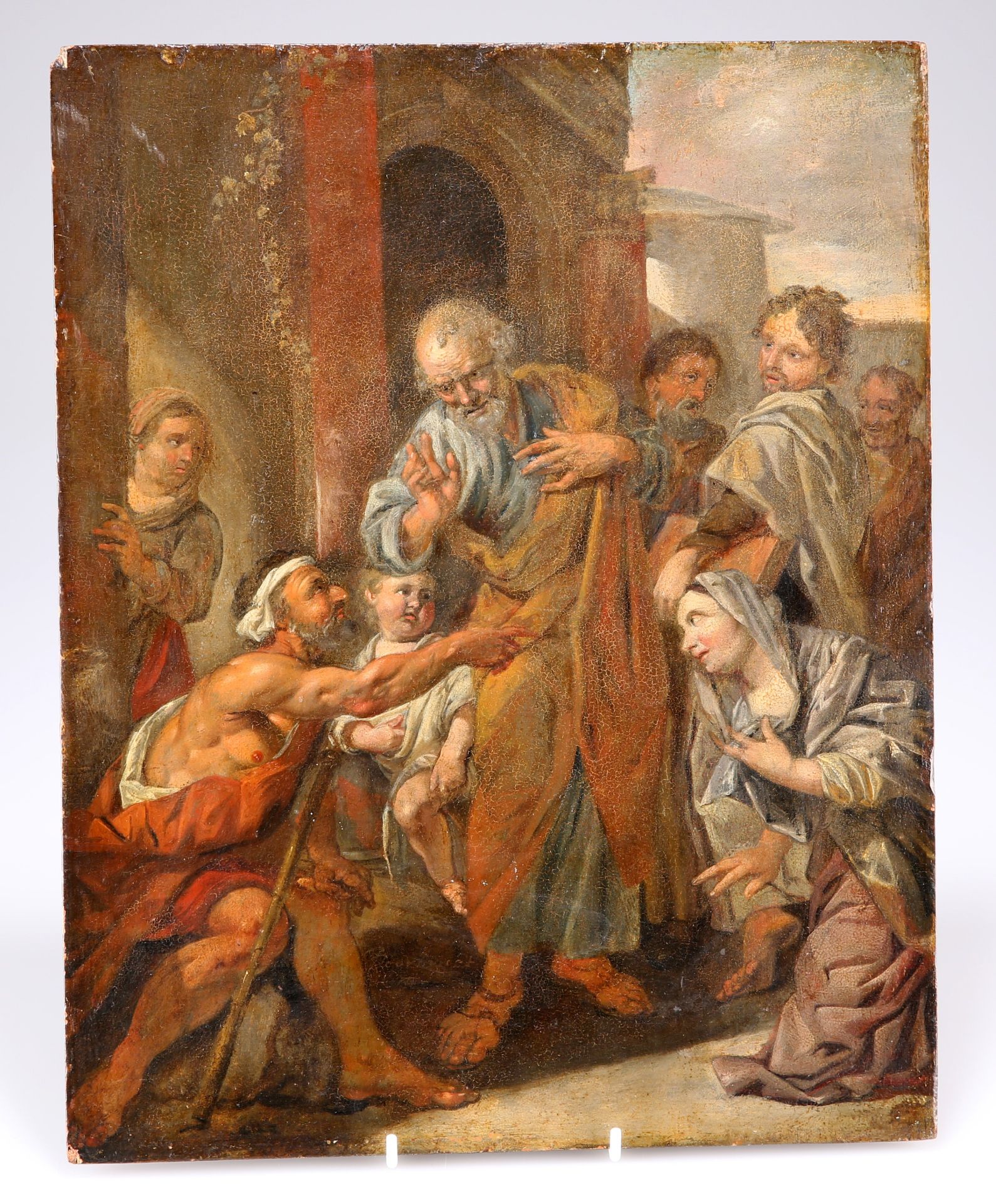 CONTINENTAL SCHOOL, SAINT PETER HEALING THE CRIPPLE