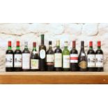 12 BOTTLES MIXED LOT OF INTERESTING MATURE CELLAR CLEARANCE WINES TO INCLUDE CLARET COMPRISING