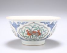 A CHINESE DOUCAI PORCELAIN BOWL