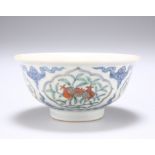 A CHINESE DOUCAI PORCELAIN BOWL